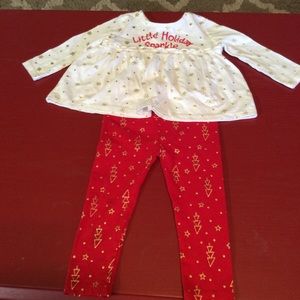 Lightning Bug 18 month girls Christmas outfit